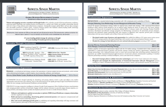 2-Pg Executive Level Resume Package (Sr. Director & VP)